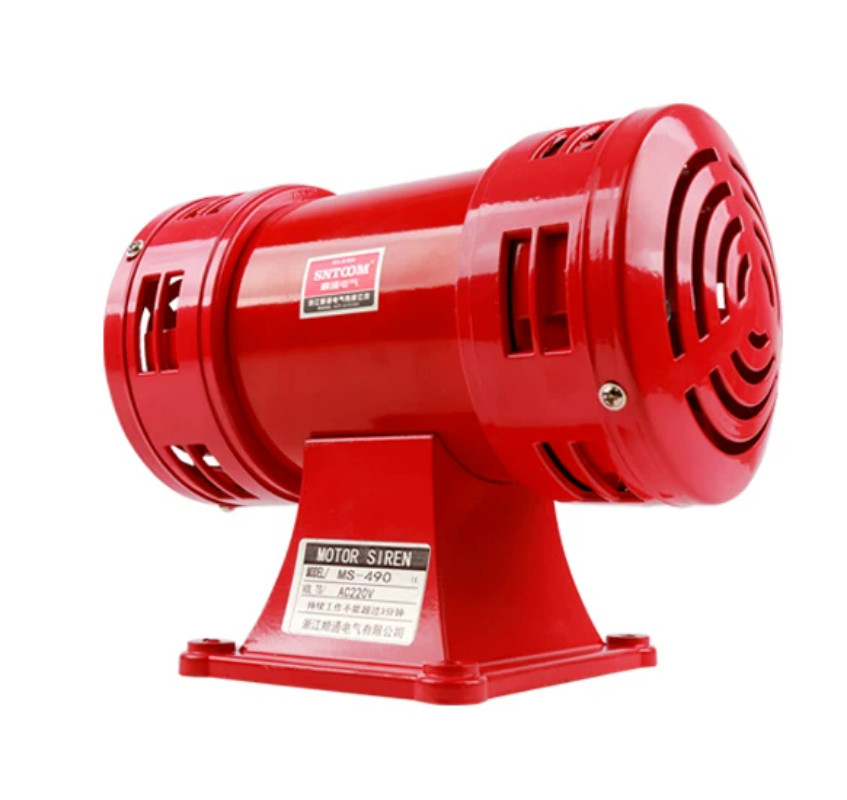 MS-490 Motor Alarm - Bidirectional Electric Alarm - High-Pitched Alarm Horn