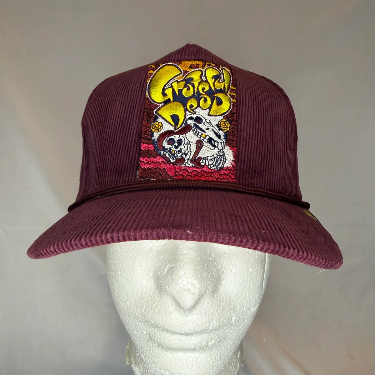Grateful Dead "Austin Show" Cord Trucker - Burgundy