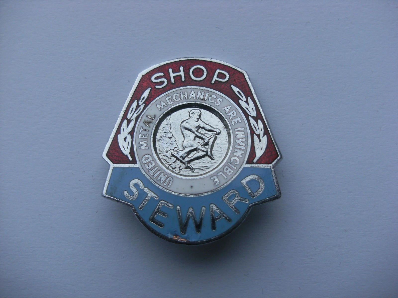 Trade Union Pin Badge - United Metal Mechanics Shop Steward (Shop Ref A1.2)