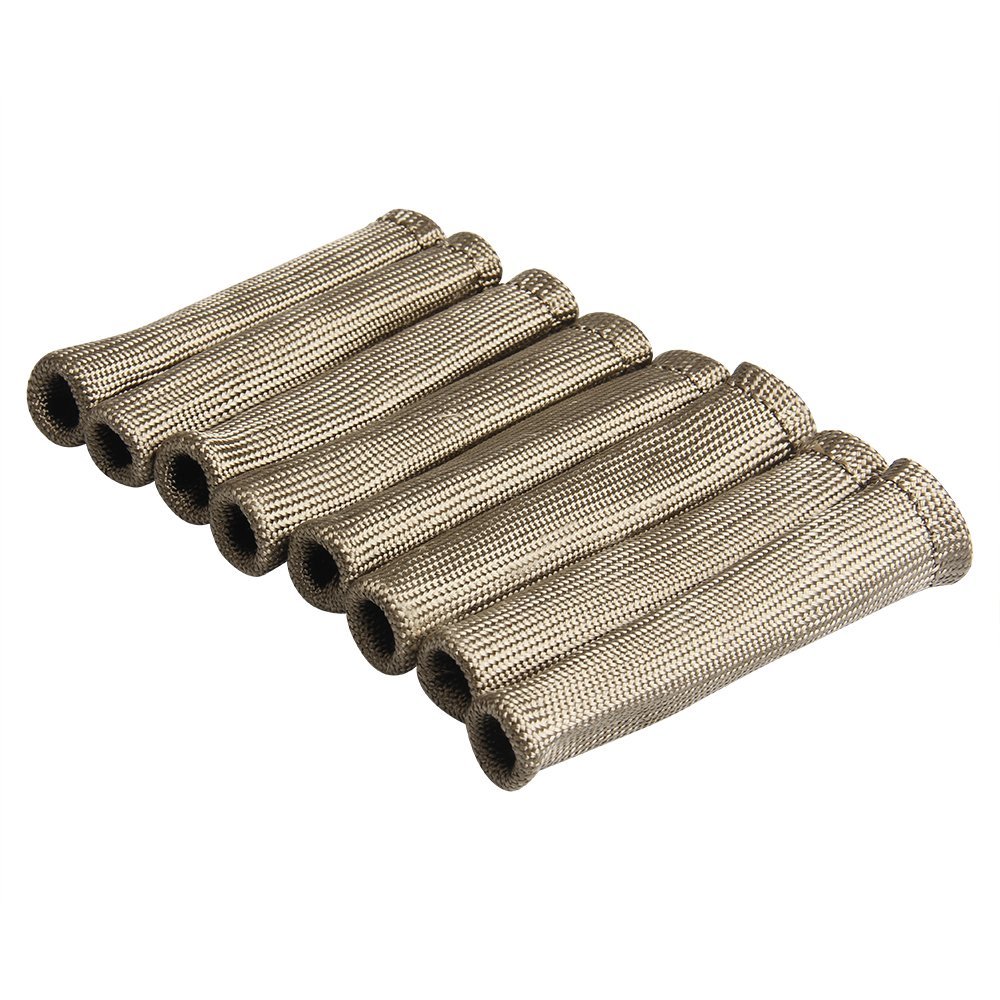 2500° High Heat Shield Engine LS Spark Plug Wire Boots Protector Sleeve Cover 8X