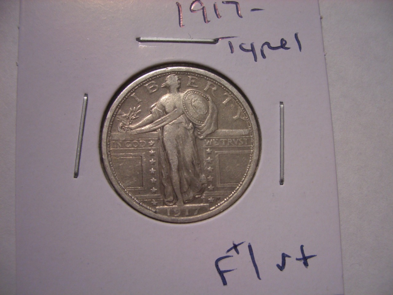 1917-P Type 1 Standing Liberty Quarter #71750