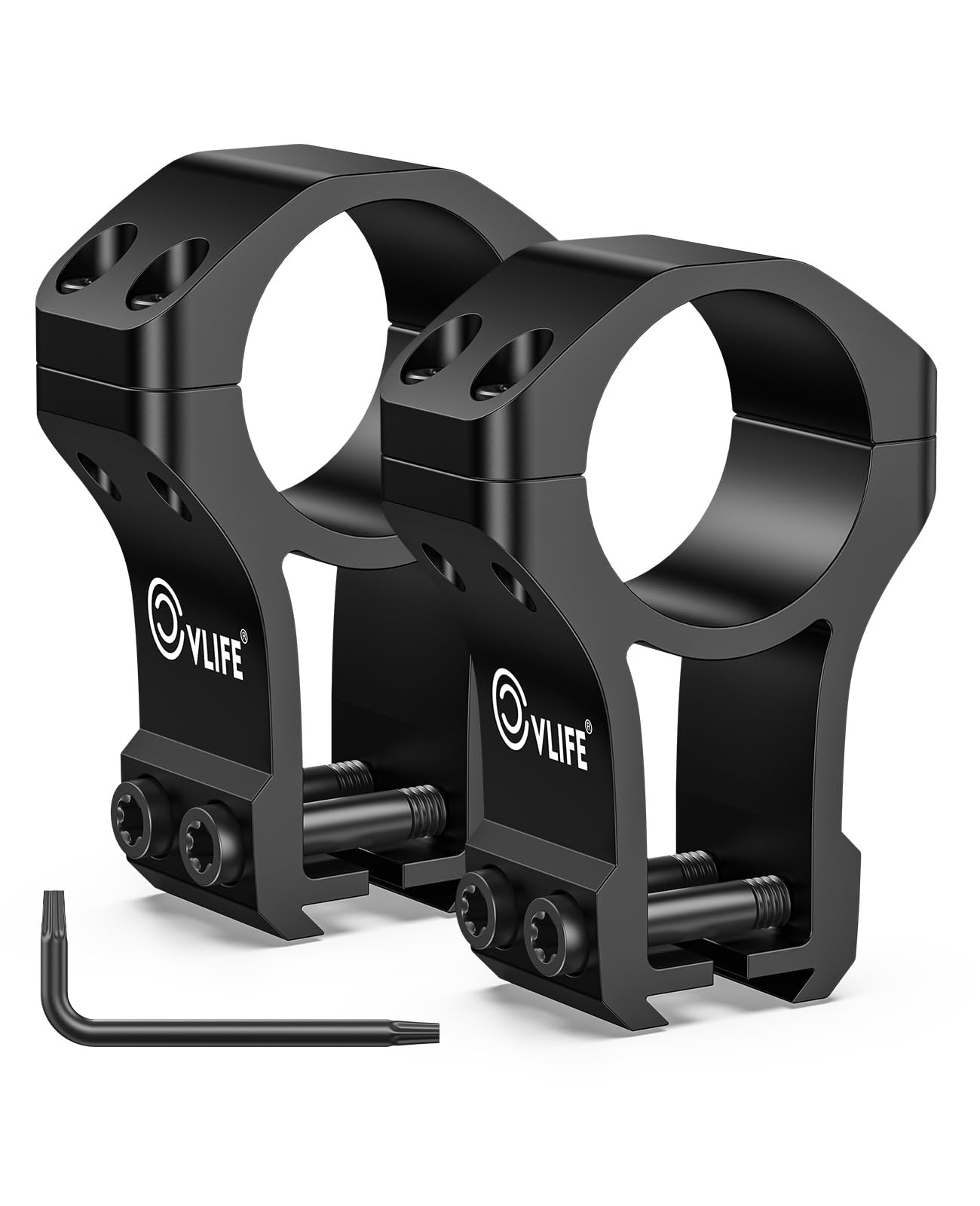 CVLIFE 1 inch Dovetail Scope Rings Mount for 3/8 or 11mm High, Black