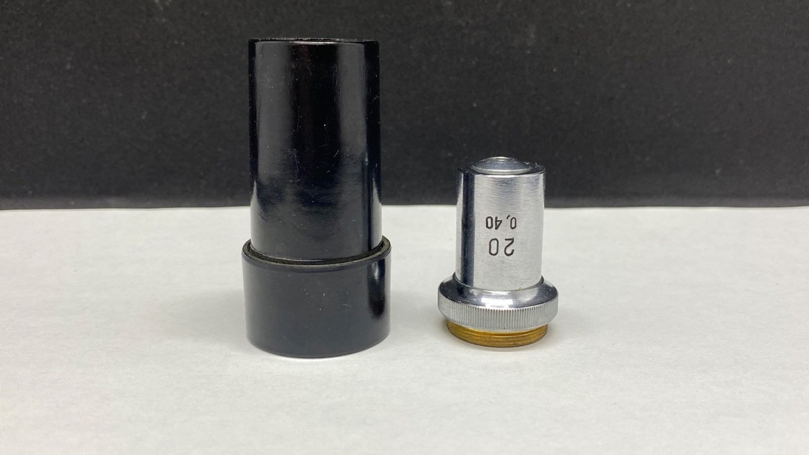 Vintage LOMO Microscope Lens Objective 20 0.40