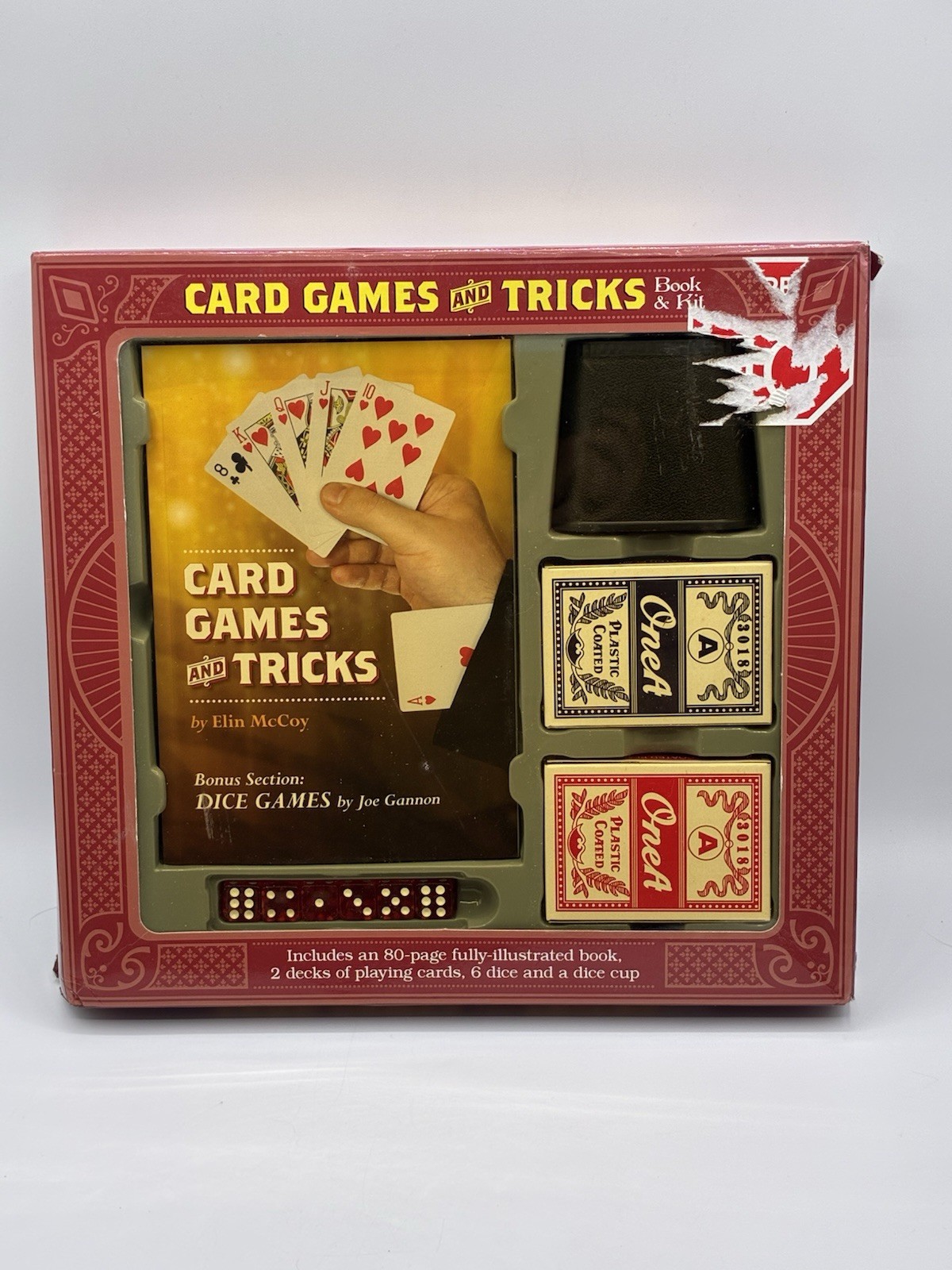 Card Games and Tricks Book & Kit by Elin McCoy - New/Unused - Complete Set