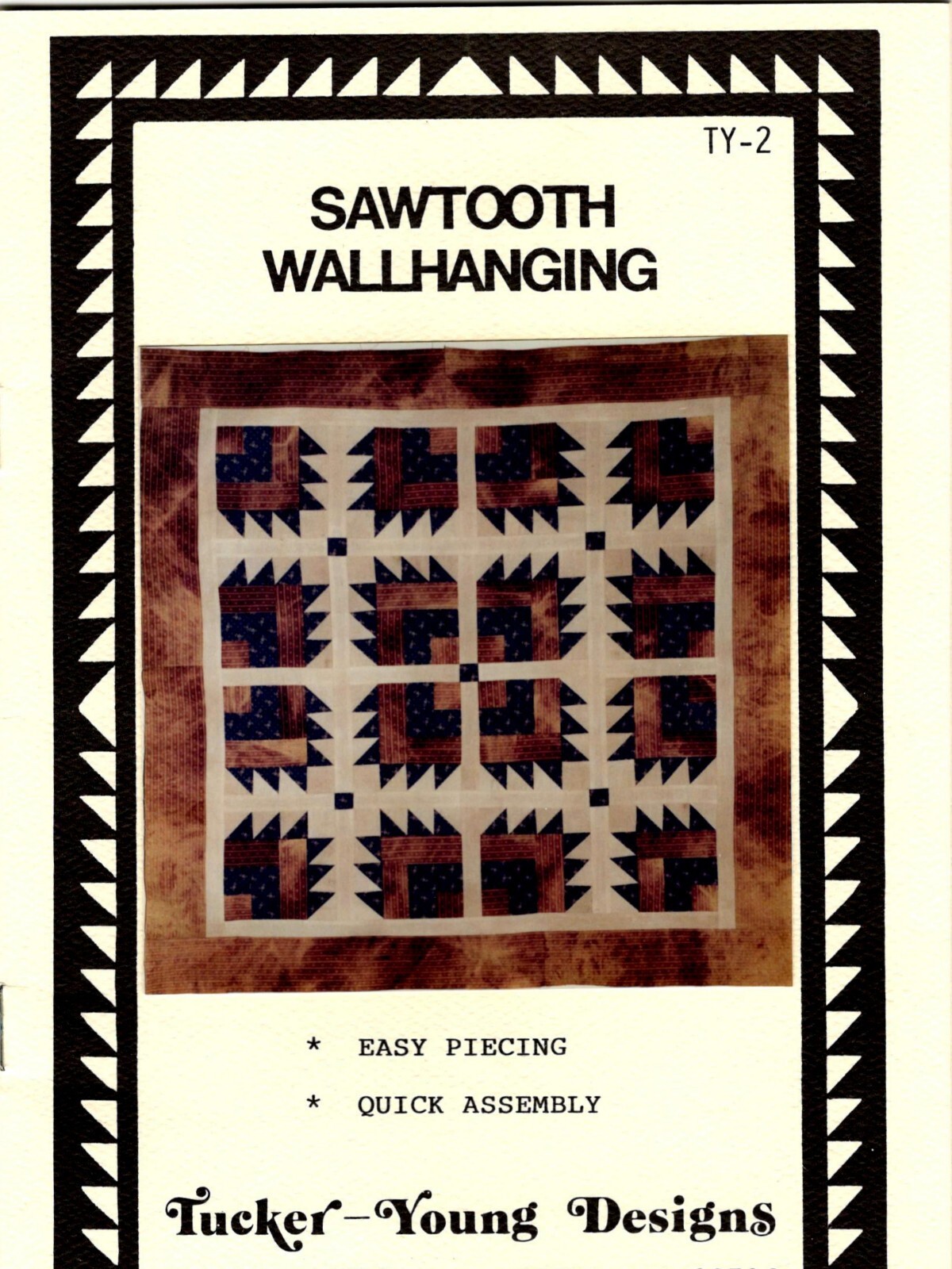 Sawtooth Wallhanging Quilt Pattern by Tucker-Young Designs TY2