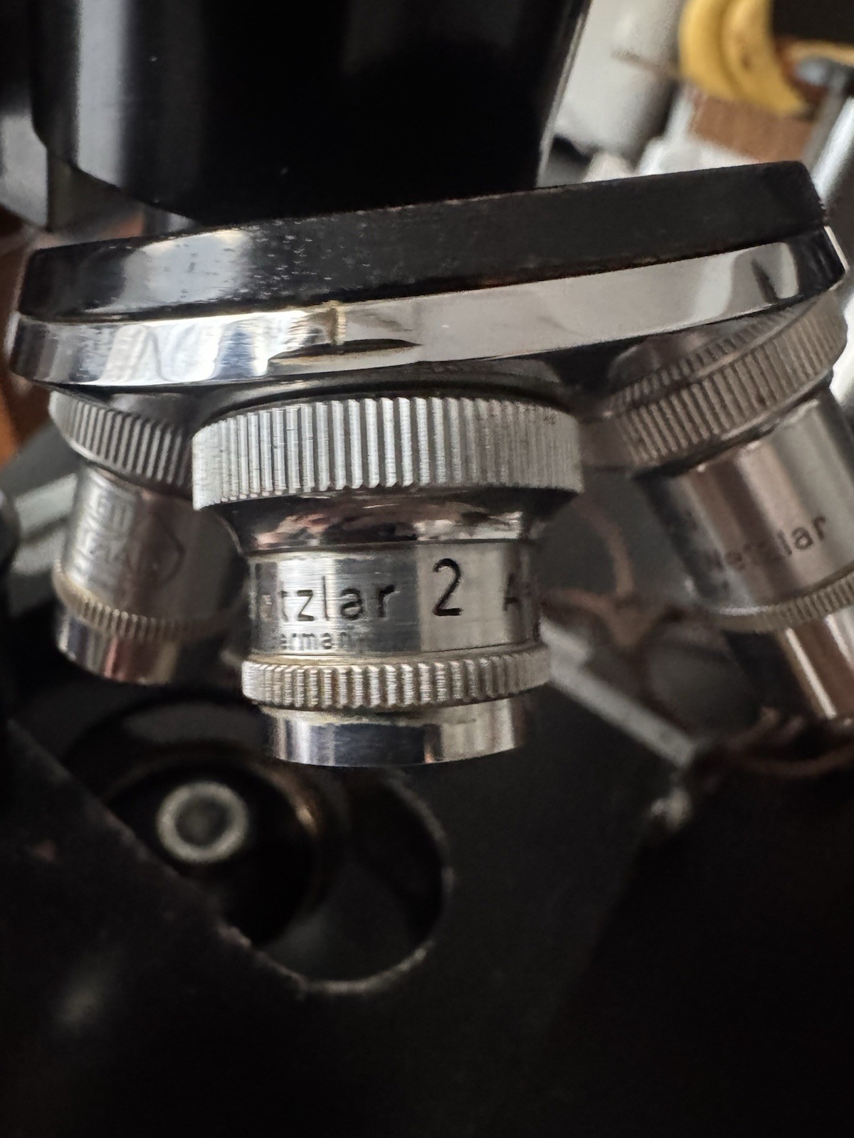 Vintage E Leitz Wetzlar Germany Microscope #427724 See Pics