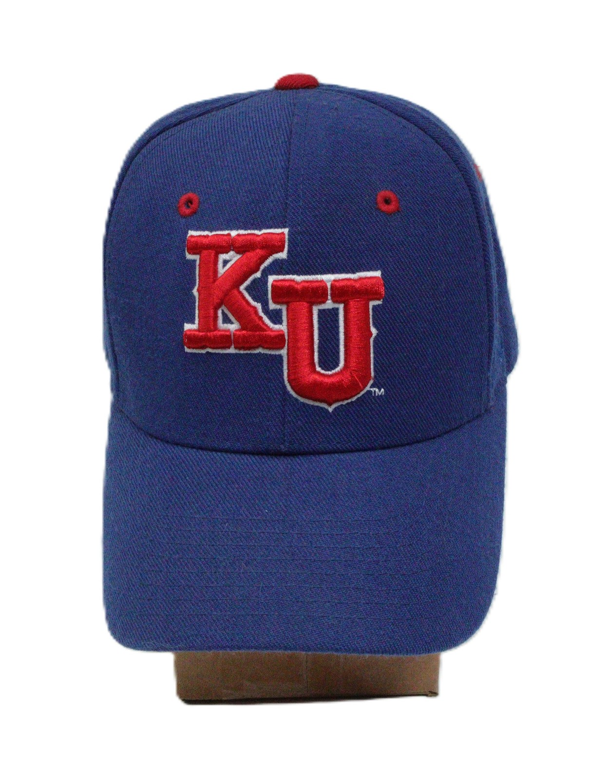 Zephyr Kansas Jayhawks NCAA Fitted Baseball Cap Hat Size 6 7/8 Blue Red BC0200