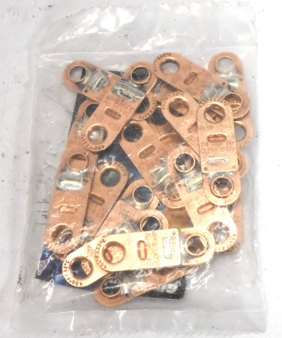 Lot of 20 Globe Technologies 360 Degree F Model K Fusible Links Copper