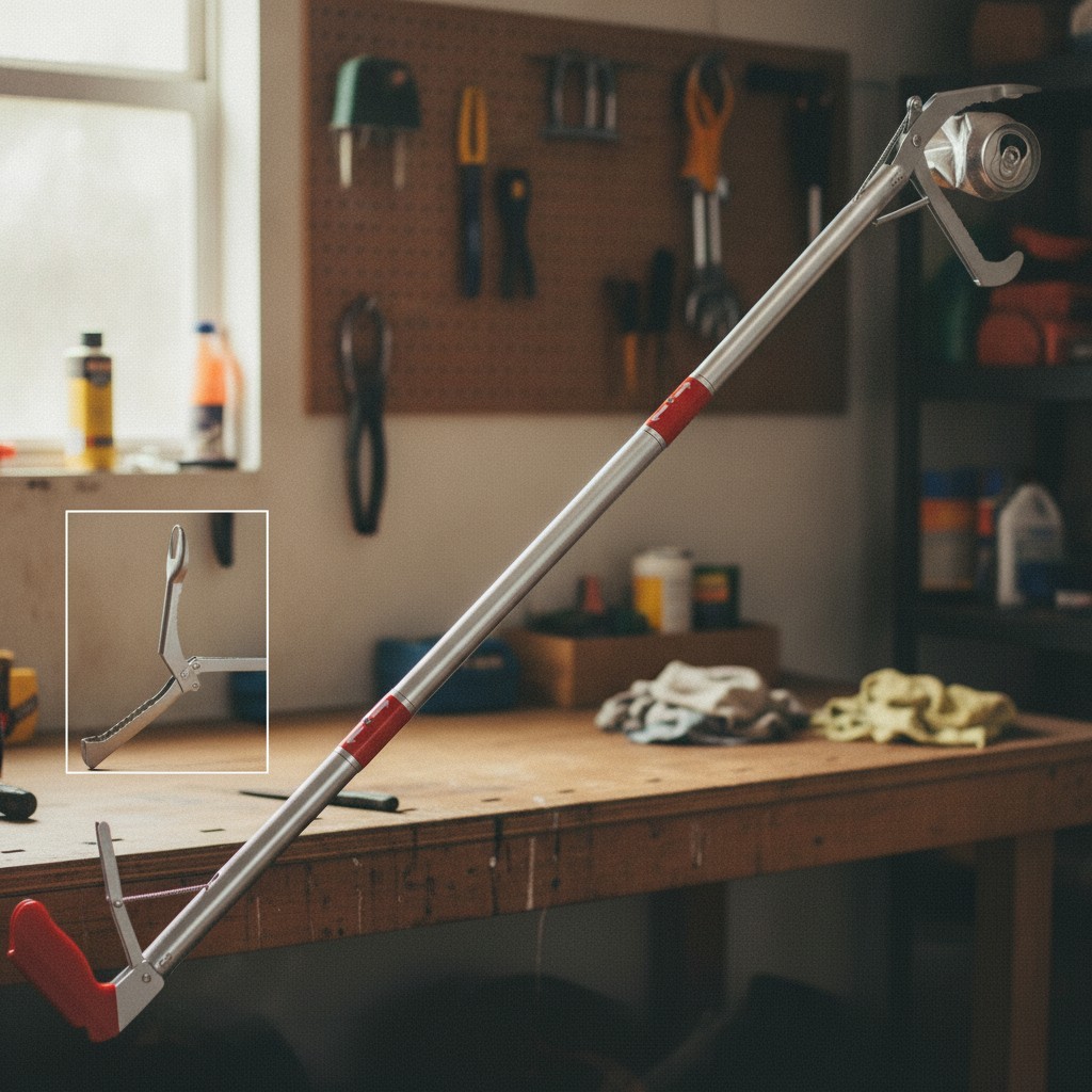 50" Foldable Grabber Reacher Tool, Extra Long 3 Fold Reaching Aid for Seniors...
