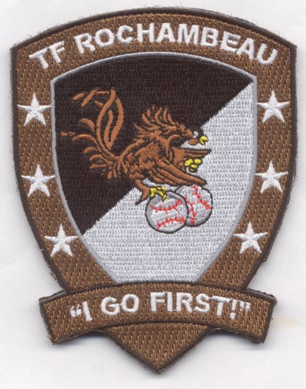 TF ROCHAMBEAU "I GO FIRST!" patch
