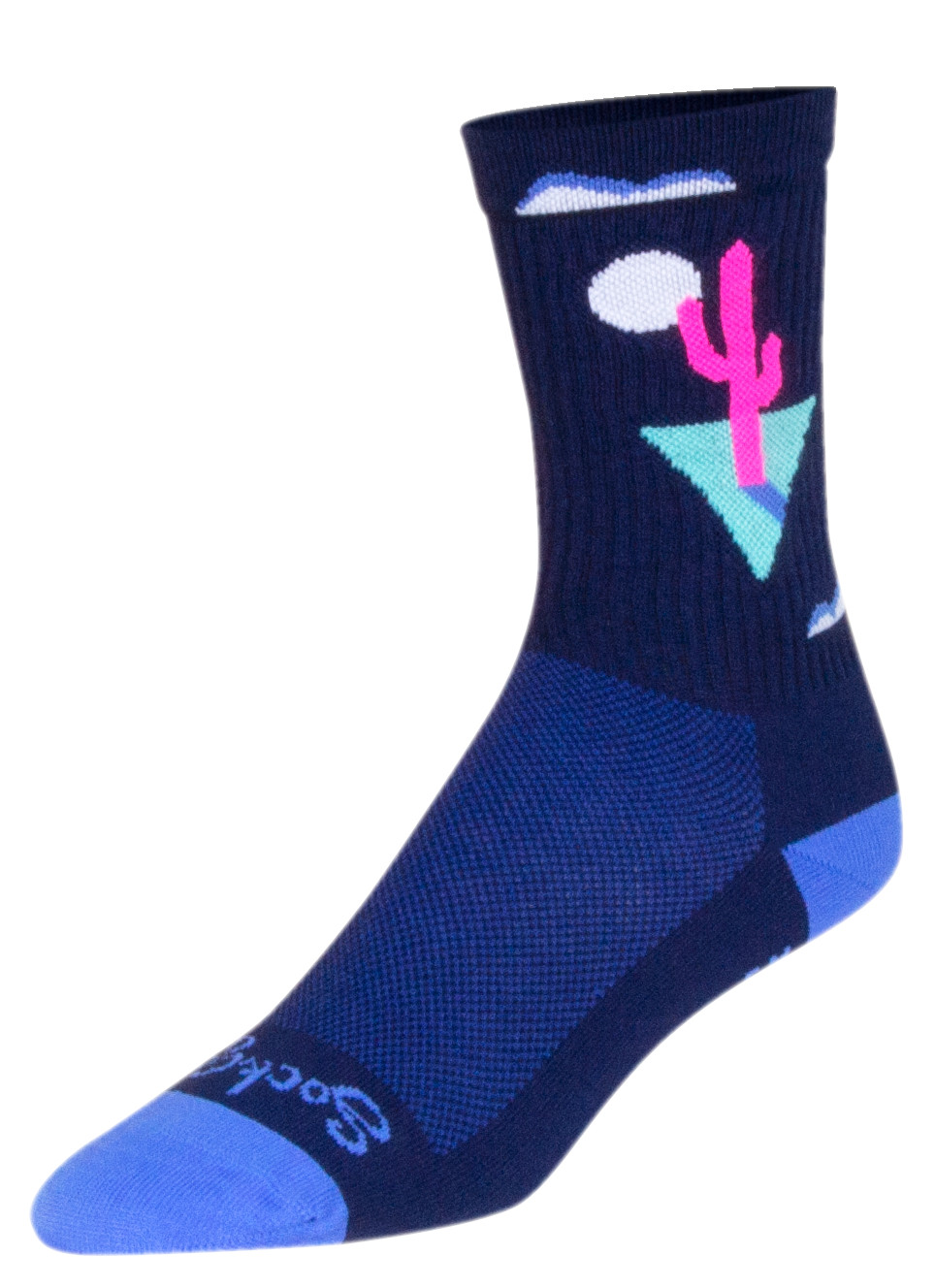 Socks - SockGuy - Cactal S/M 6" Crew Cycling/Running NEW