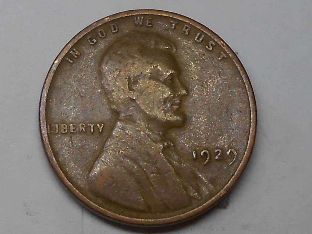 1929 Lincoln cent with L error