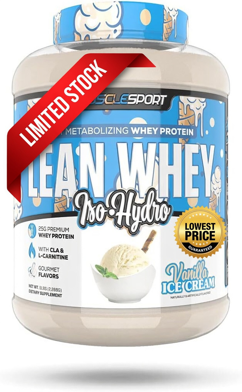 Musclesport Lean Whey Revolution Protein Powder  - Whey Protein Isolate - (2lbs)