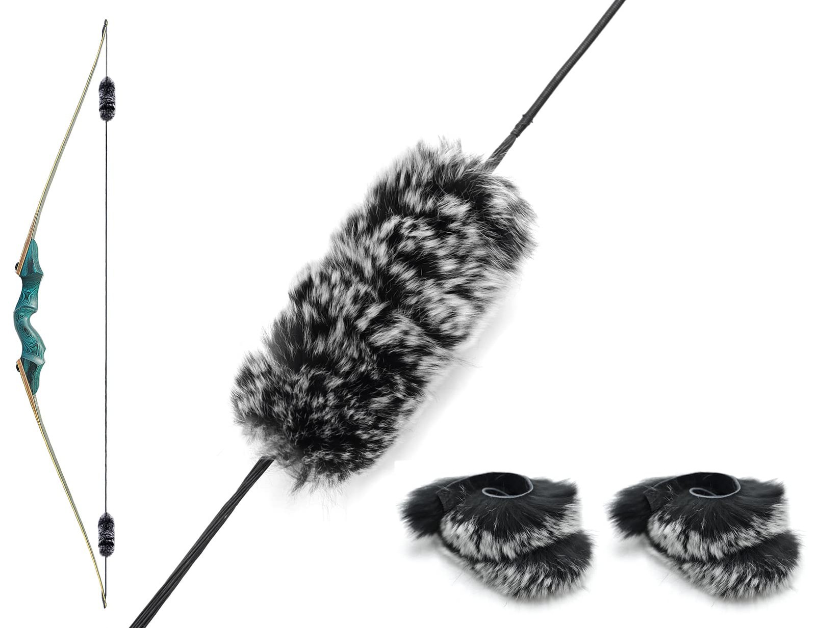 Obert Archery Bow String Silencers Set Leather Arrow Rest Plate Adhesive Bow...