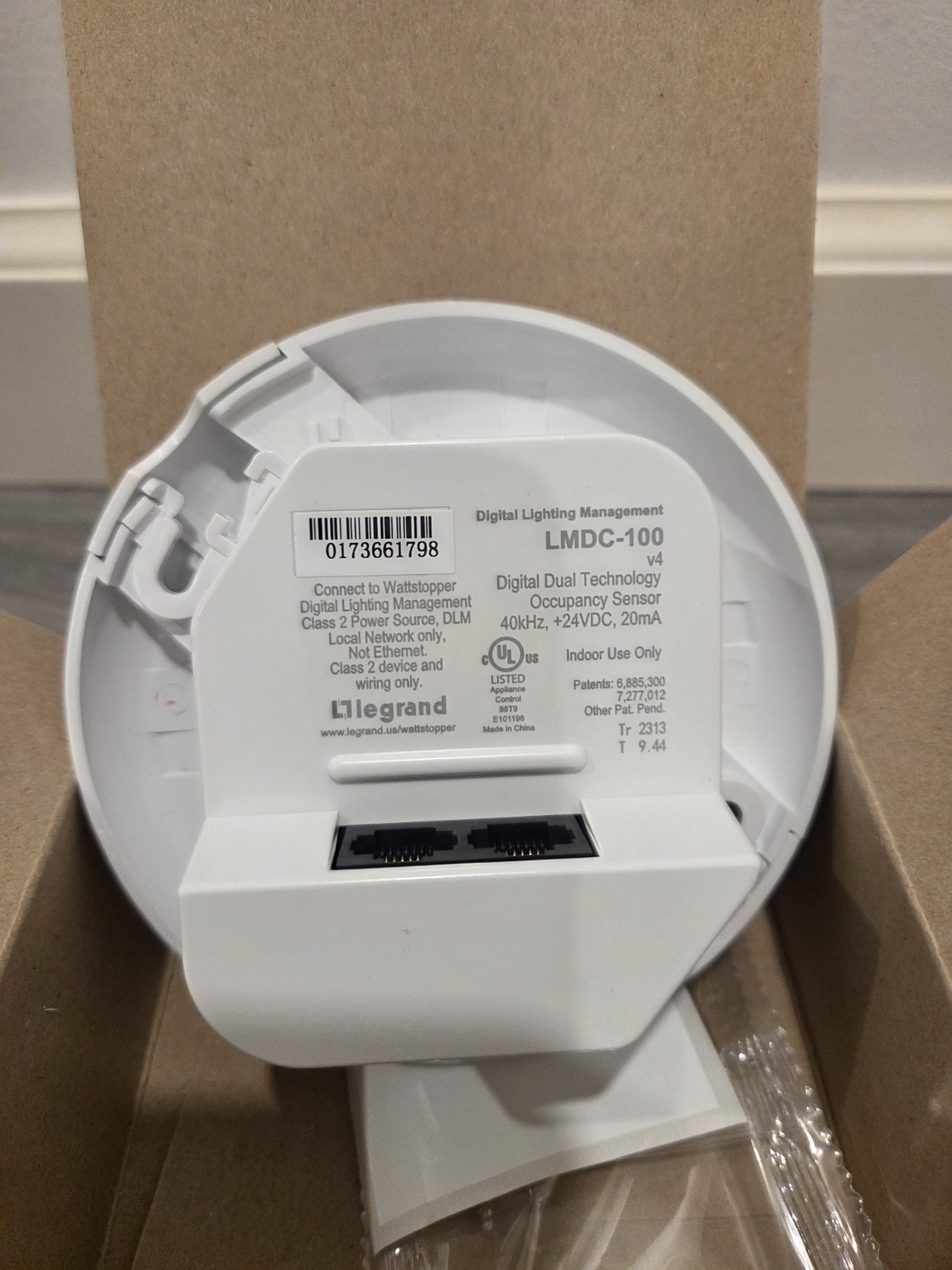 Wattstopper LMDC-100 Dual Technology 24 Volt Digital Occupancy Sensor - White