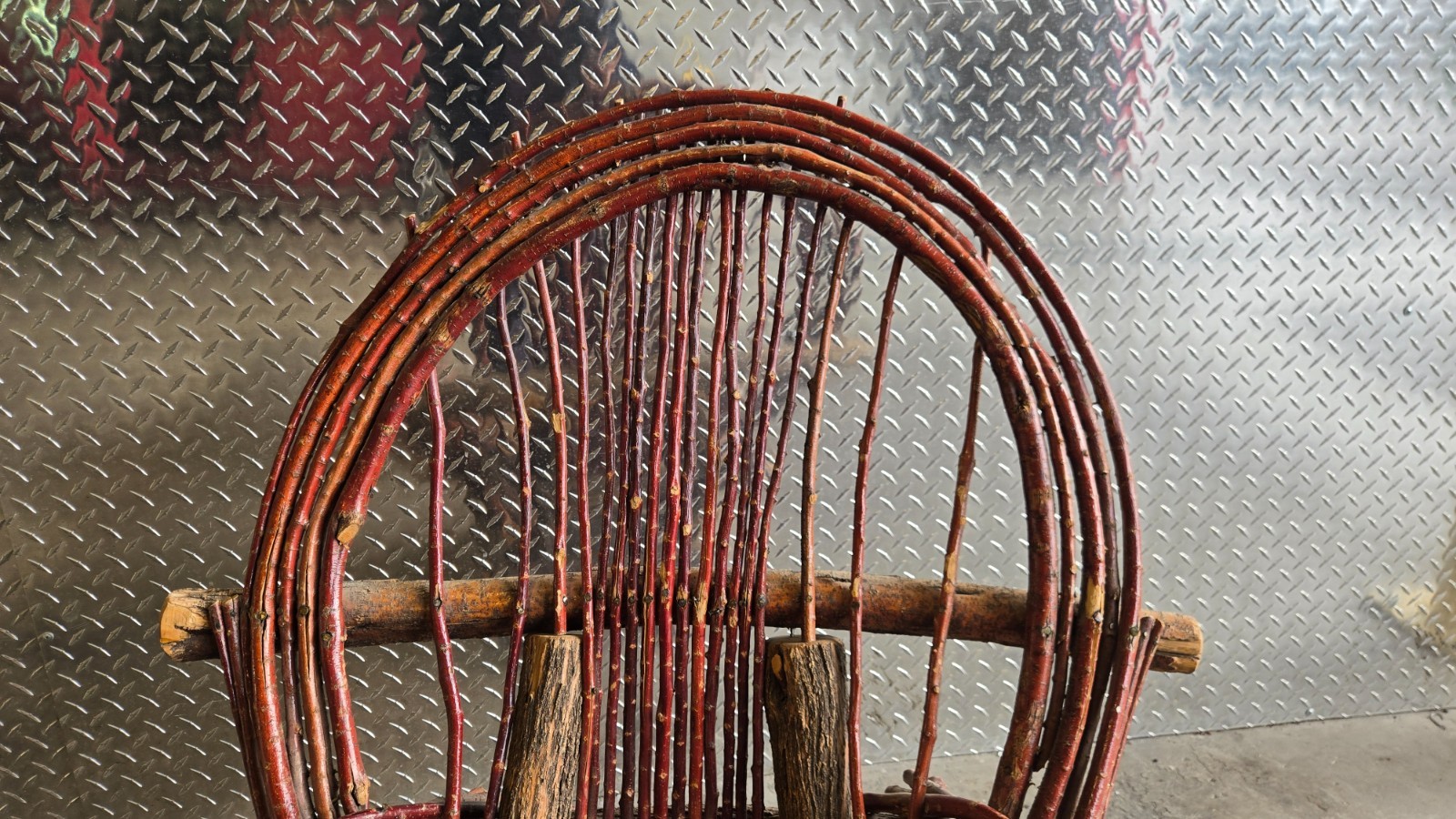 Vintage Handmade Bent Wood Twig Stick Chair For Adults Full Size