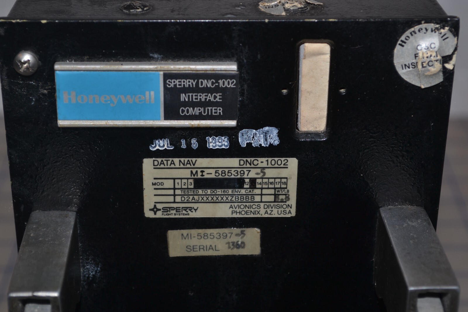 Honeywell Sperry DNC-1002 Data Nav Interface Computer - Untested