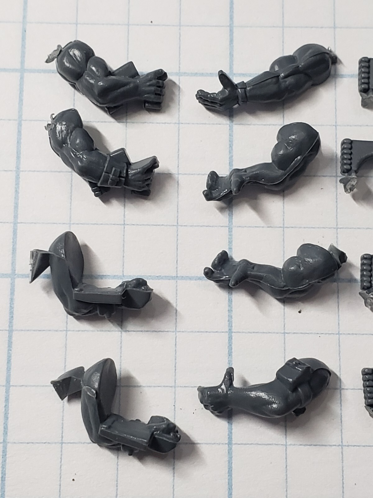 Warhammer 40k Astra Militarum Bits Catachan Jungle Fighter Lasguns w Arms x4