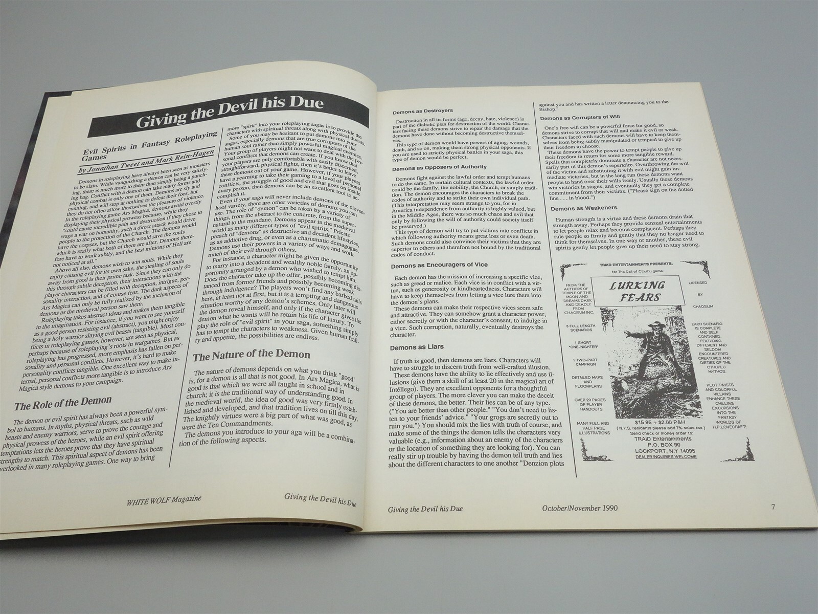 White Wolf Magazine: Issue # 23