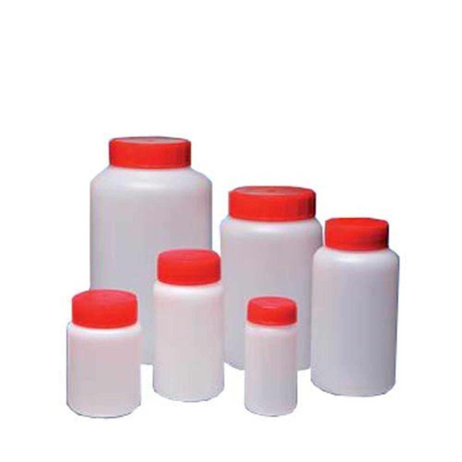 Gosselin LR250-09 Round Bottle, HPDE, 250mL, w 37mm  Screw Cap, Sterile Case 145