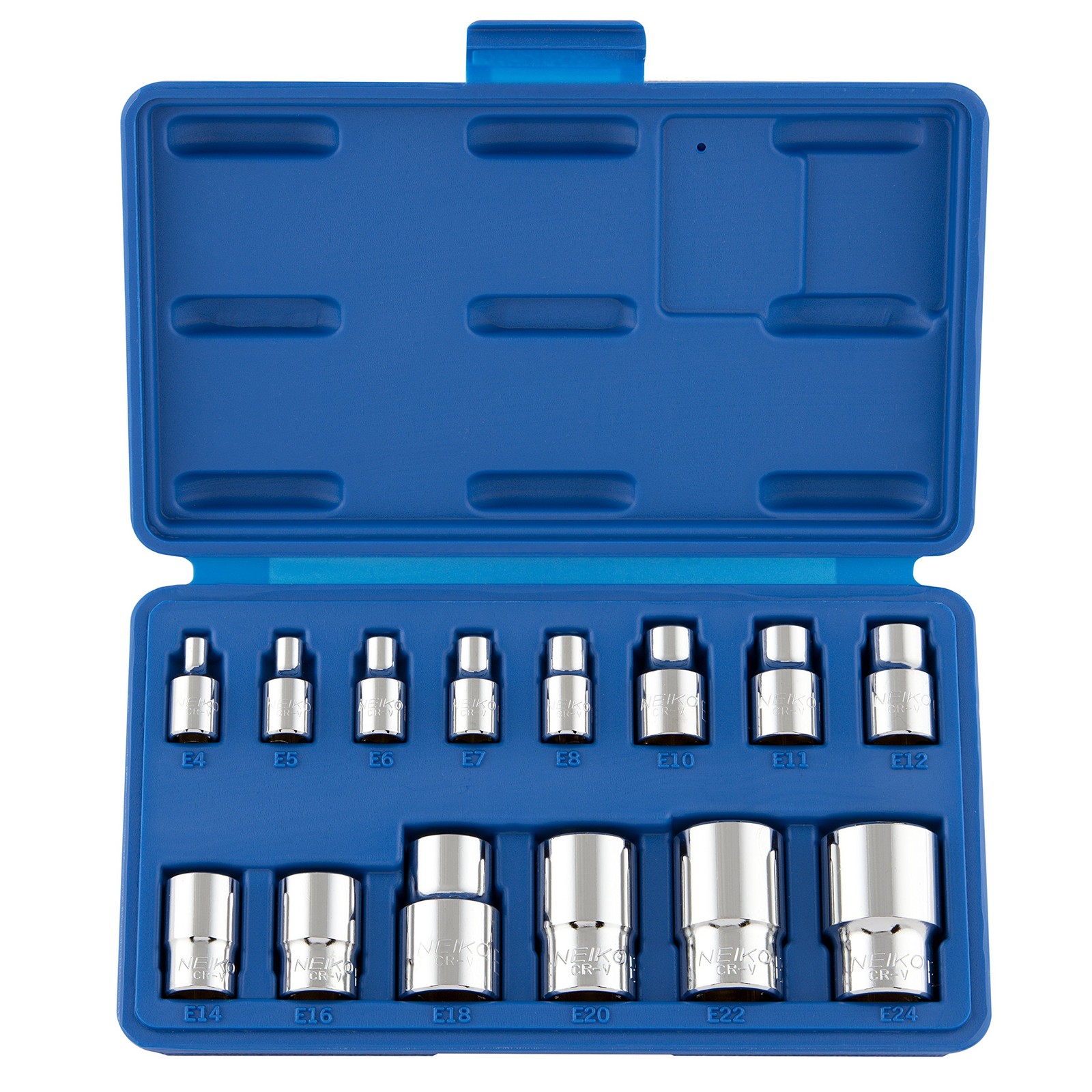 Neiko 04300A E-Torx Socket Set, 14 Piece, External Torx (14pcs)