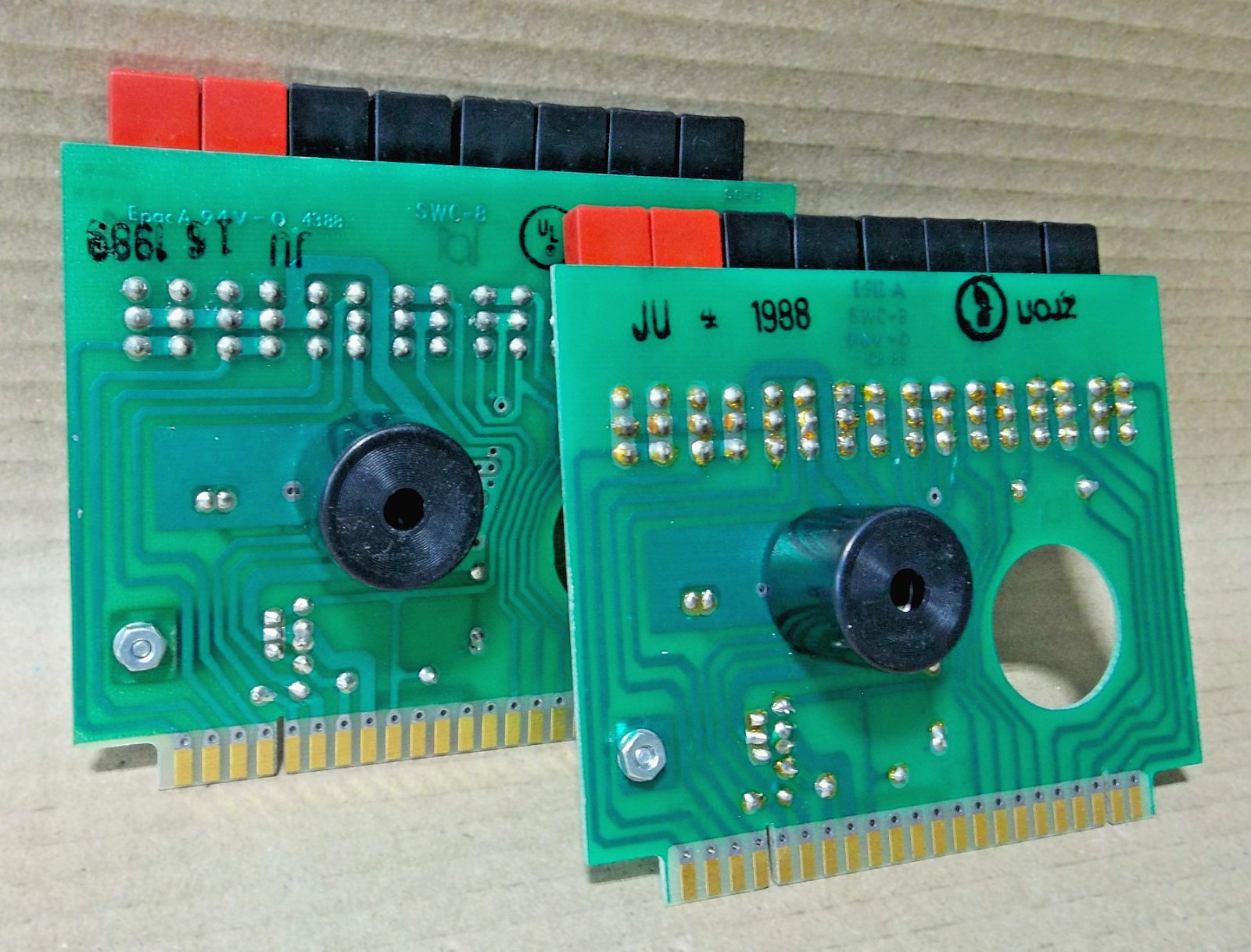LOT OF 2 FIRE LITE SWC-8 SENSISCAN SWITCH CARD 1000 FIRE ALARM PANEL SWC8