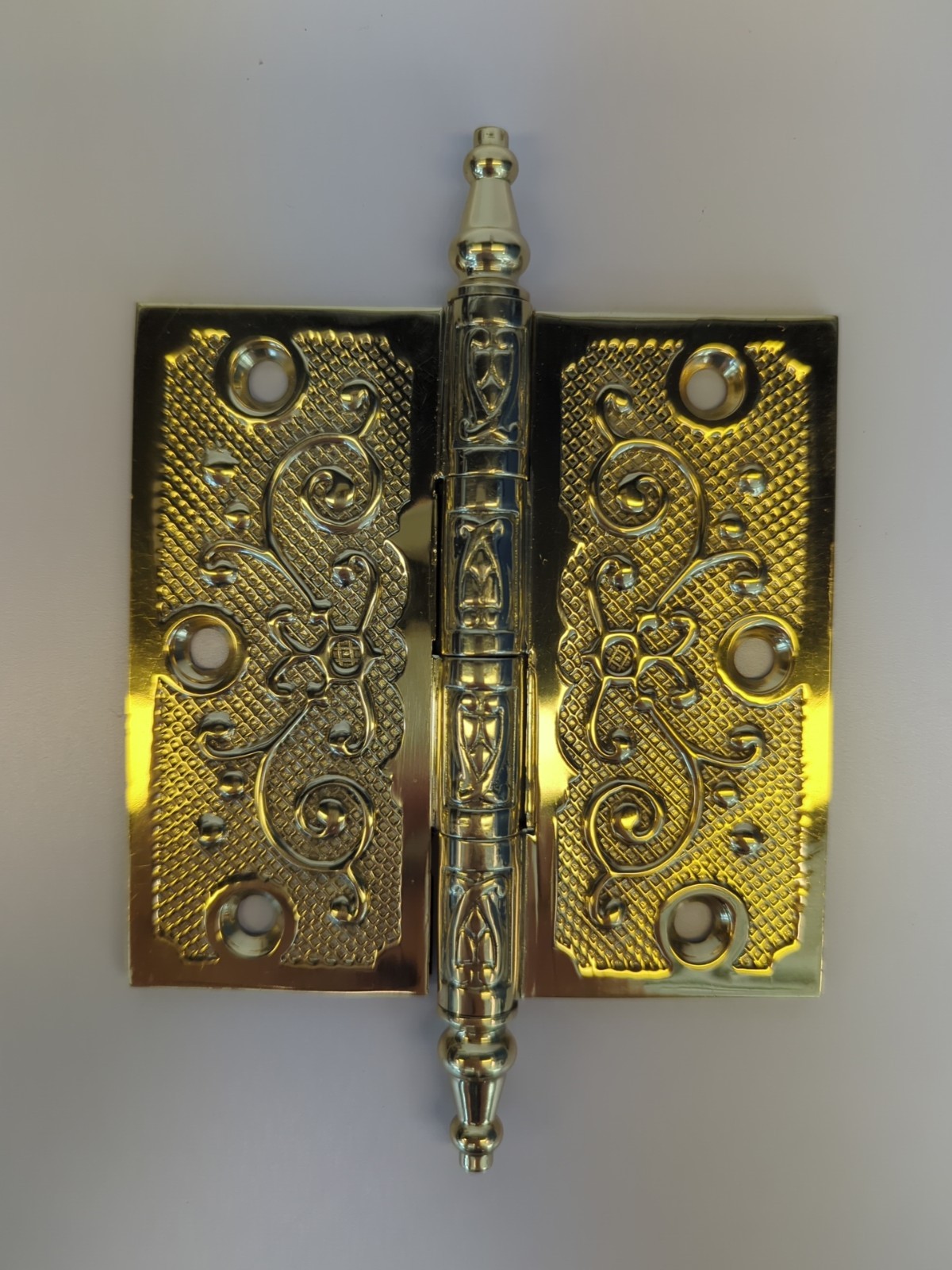 NEW Solid Brass Door Hinges 4 inch *Van Dyke's Restorers Vine Design -Hand Cast