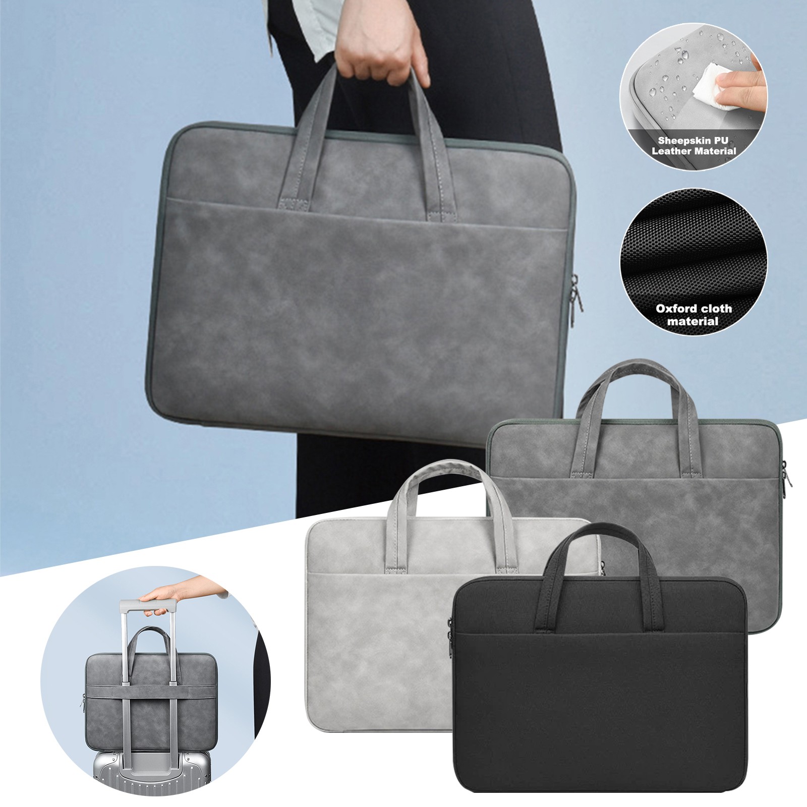 Waterproof Laptop Sleeve Carry Case Bag for MacBook Lenovo Dell HP 13" 15" 16"