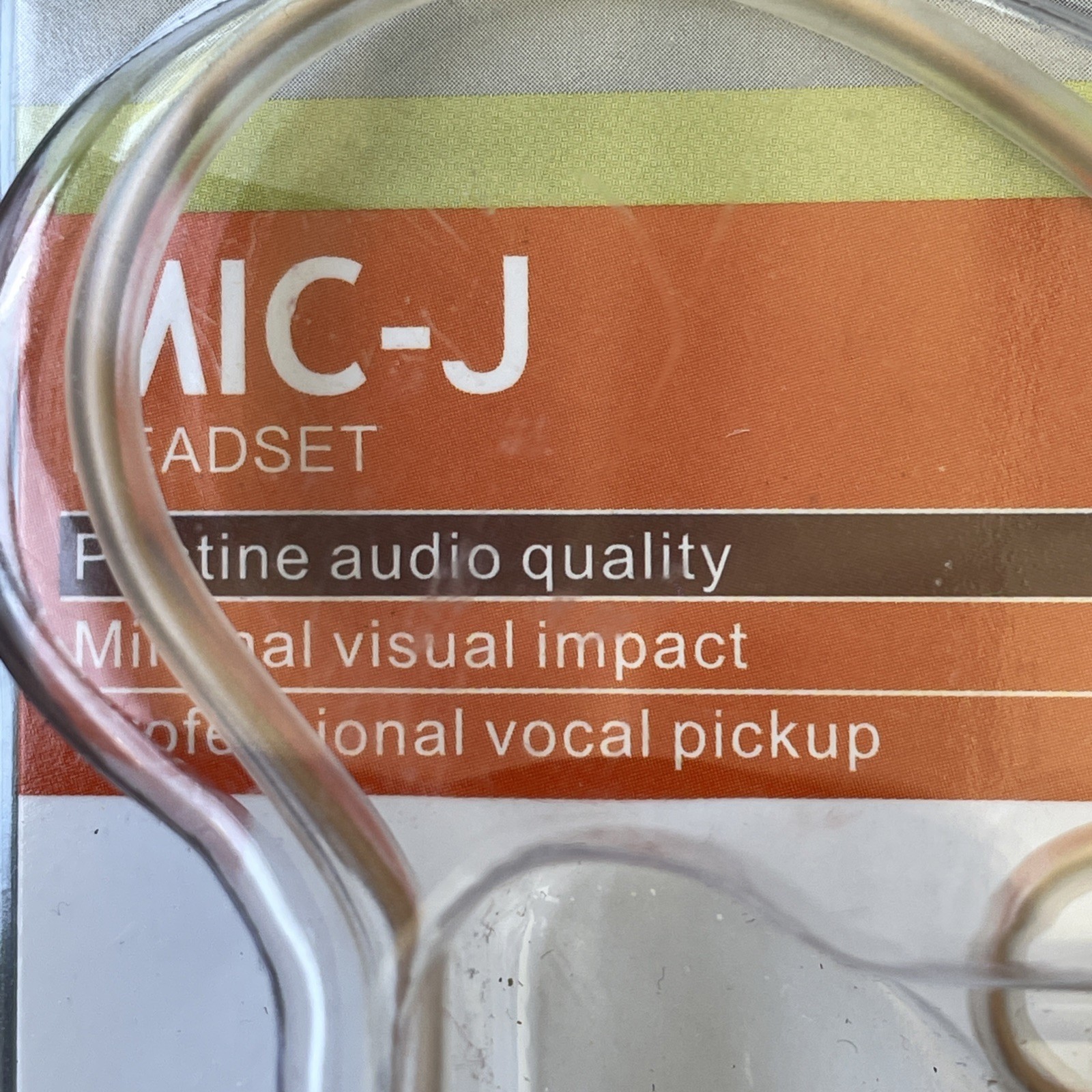 J K Light-Weight Headset Headworn Earhook Microphone MIC-J D4