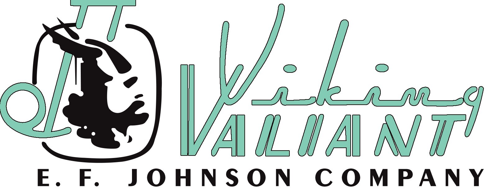 EF Johnson Viking Valiant Vintage Radio 5" x 2-1/2" Sticker