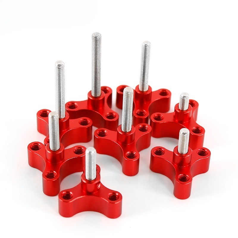 M6 Thread Flat Head Thumb Screw with 1/4" Extension Port Multiple Lengths