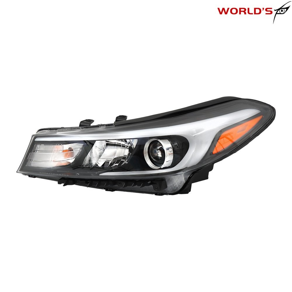 Halogen Headlight Assembly For Kia Forte Forte5 2017-2018 w/ o LED Left Driver