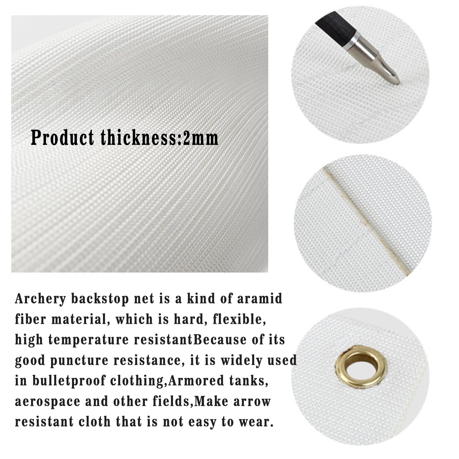 Diolili 2Mm Slingshot Archery Target Backstop Netting