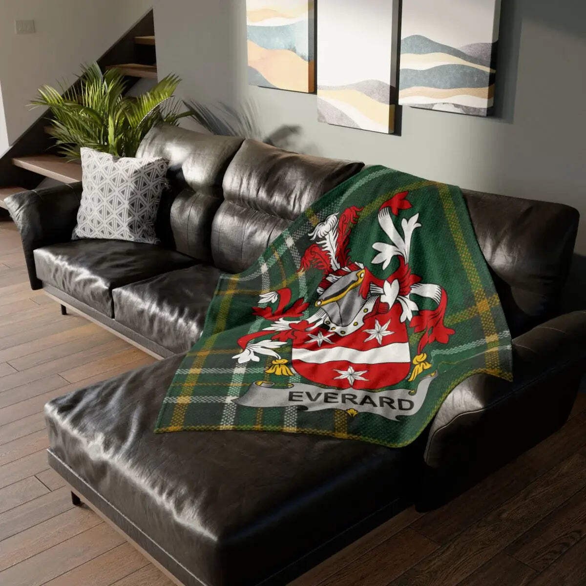 Everard Family Crest Irish Blanket