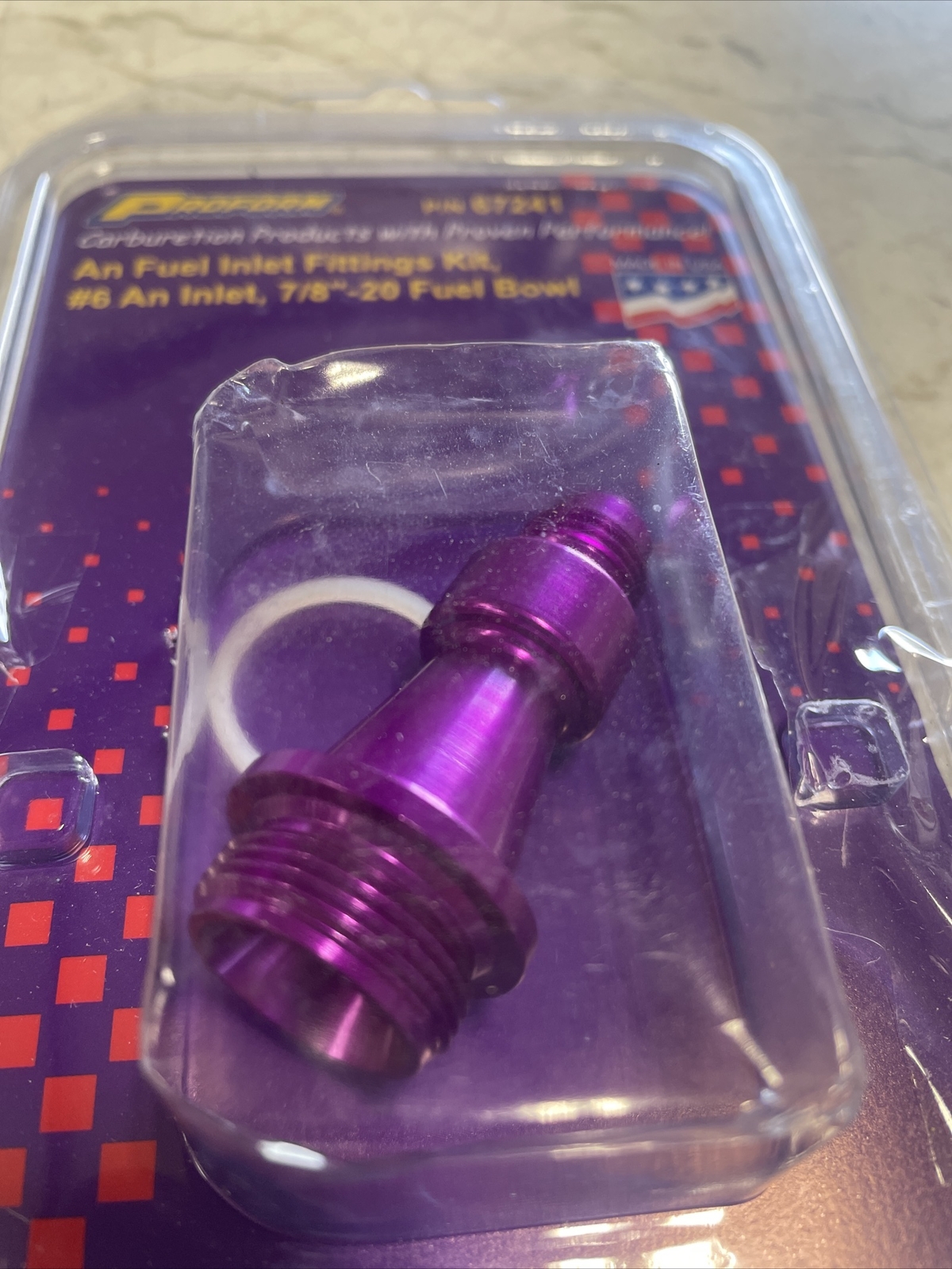 Proform 67241 Carburetor AN Fuel Inlet Fitting