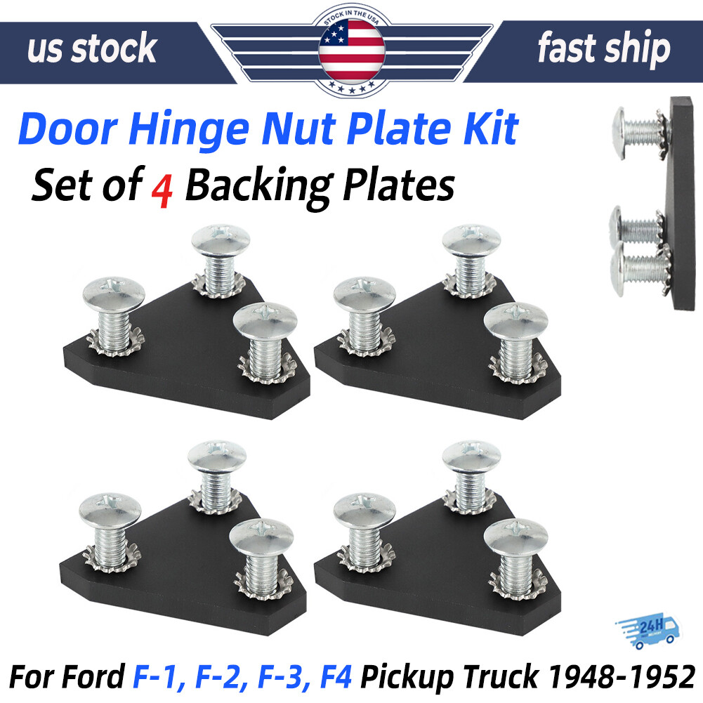 Door Hinge Nut Plate Kit Backing Plate For Ford F-1 F-2 F-3 F4 Pickup 1948-1952