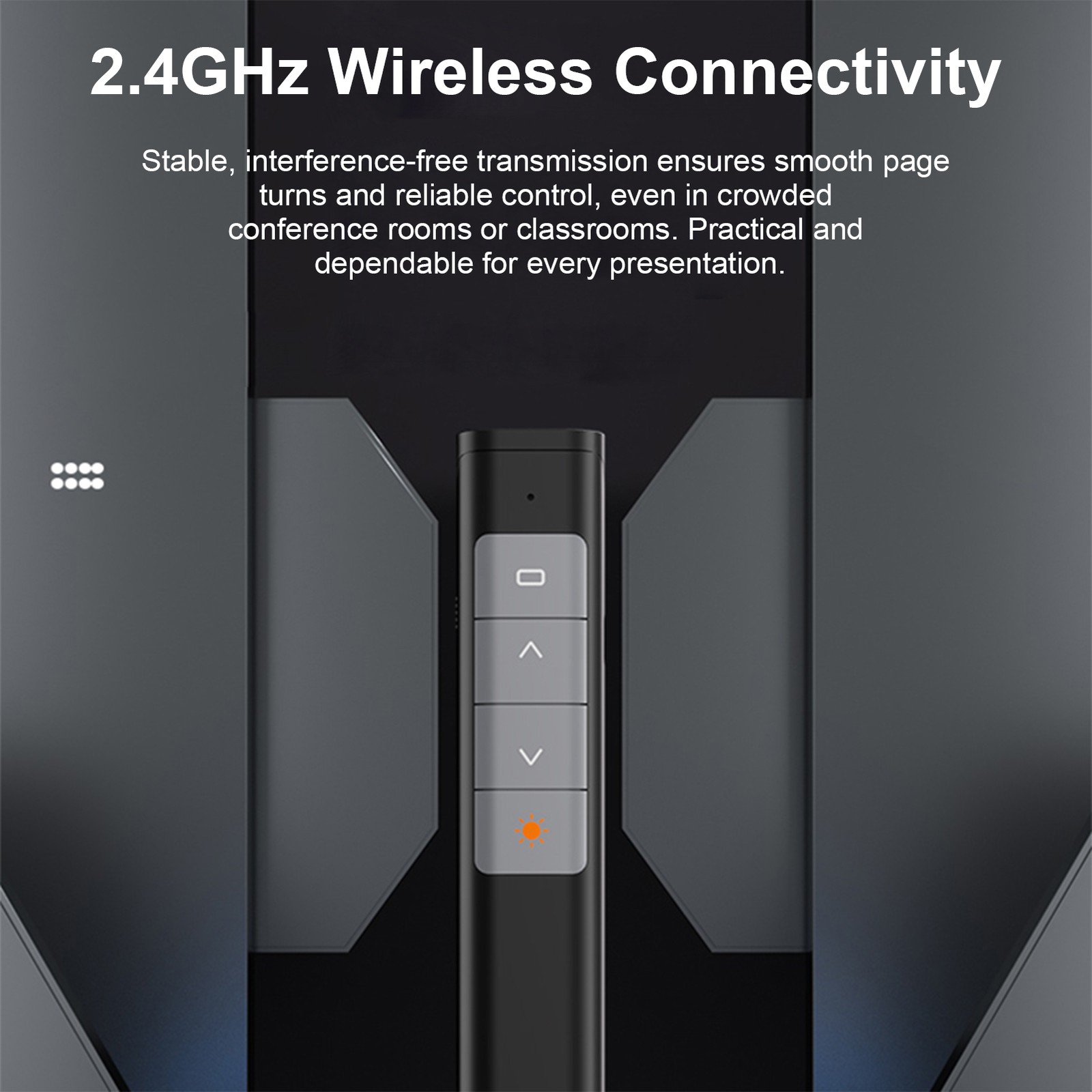 Plug-and-Play Page Turner 2.4GHz Wireless Presenter Remote Presentation Clicker