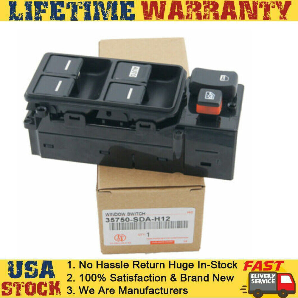 FIT FOR 2003-2007 HONDA ACCORD 4 DOOR MASTER WINDOW SWITCH DRIVER SIDE SWITCH US