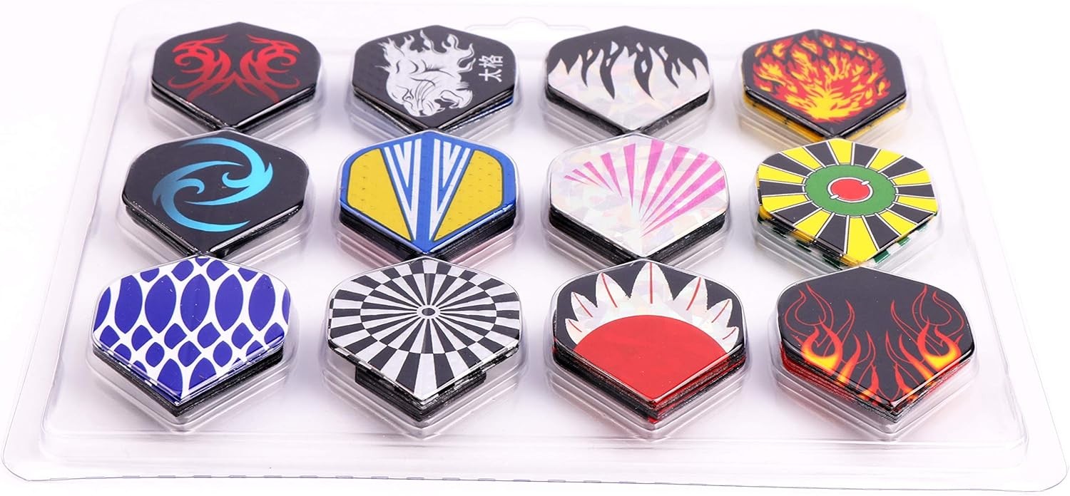 MaxMau Dart Flights,144 pcs Standard Shape Professional Flight One Size
