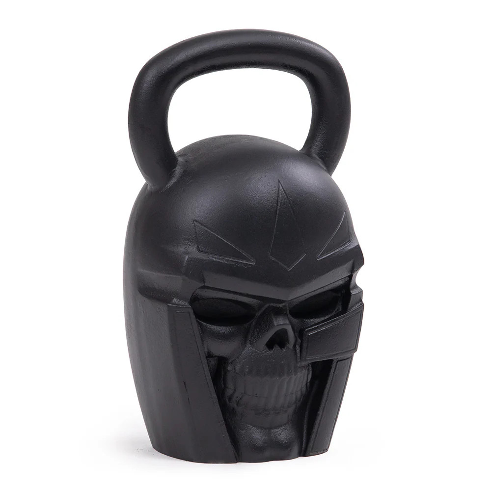 Titan Fitness 50 LB Warrior Kettlebell, Cast-Iron Skull Design