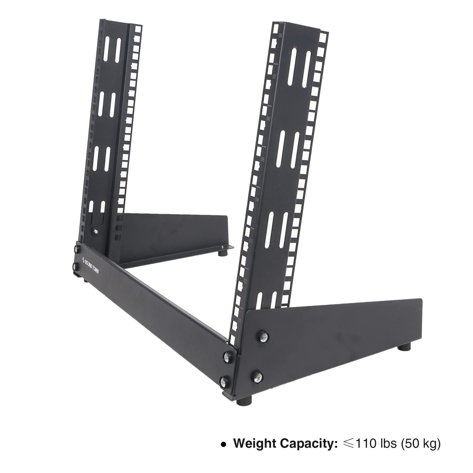 8u 2post Desktop Openframe Rack For Audio/video Network Switches Routers Patch P