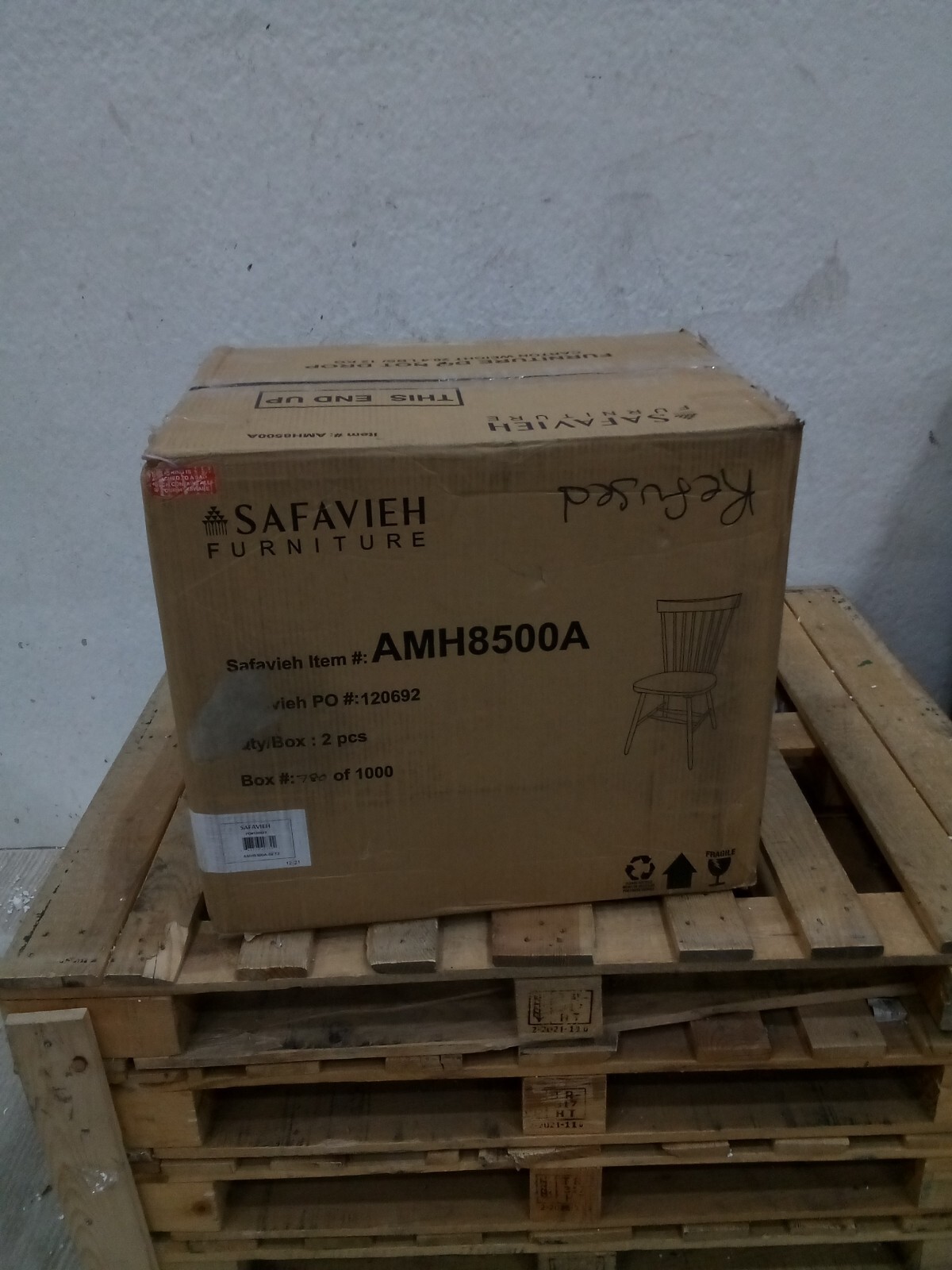 Safavieh PARKER SPINDEL SIDE CHAIR, Reduced Price 2172723943 AMH8500A