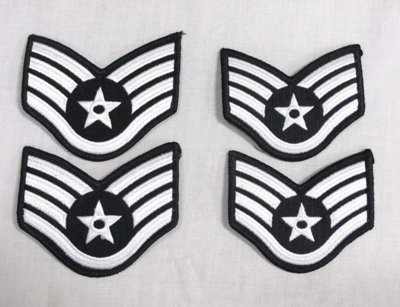US Air Force Staff Sergeant Patches Set of 4