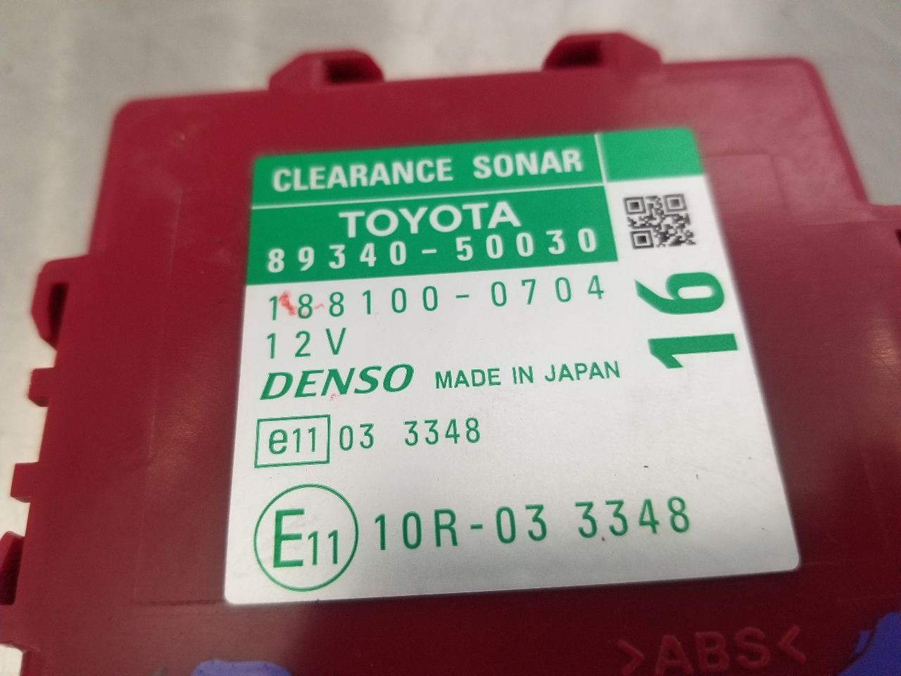 11 2011 LEXUS LS460 DRIVER ASSIST CONTROL MODULE 8934050030