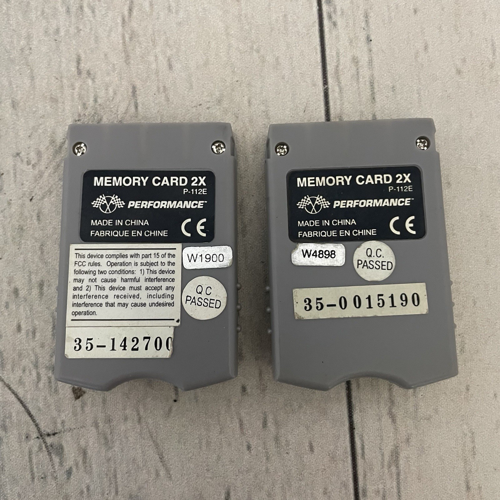 2 Playstation Memory Card PS1 2X Performance