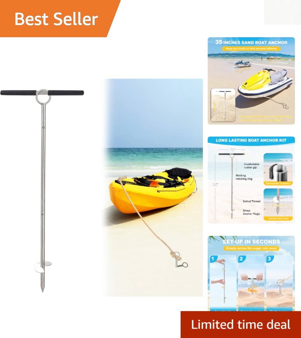 Lightweight Shallow Water Sand Anchor for Boats - Marine Grade Reliability