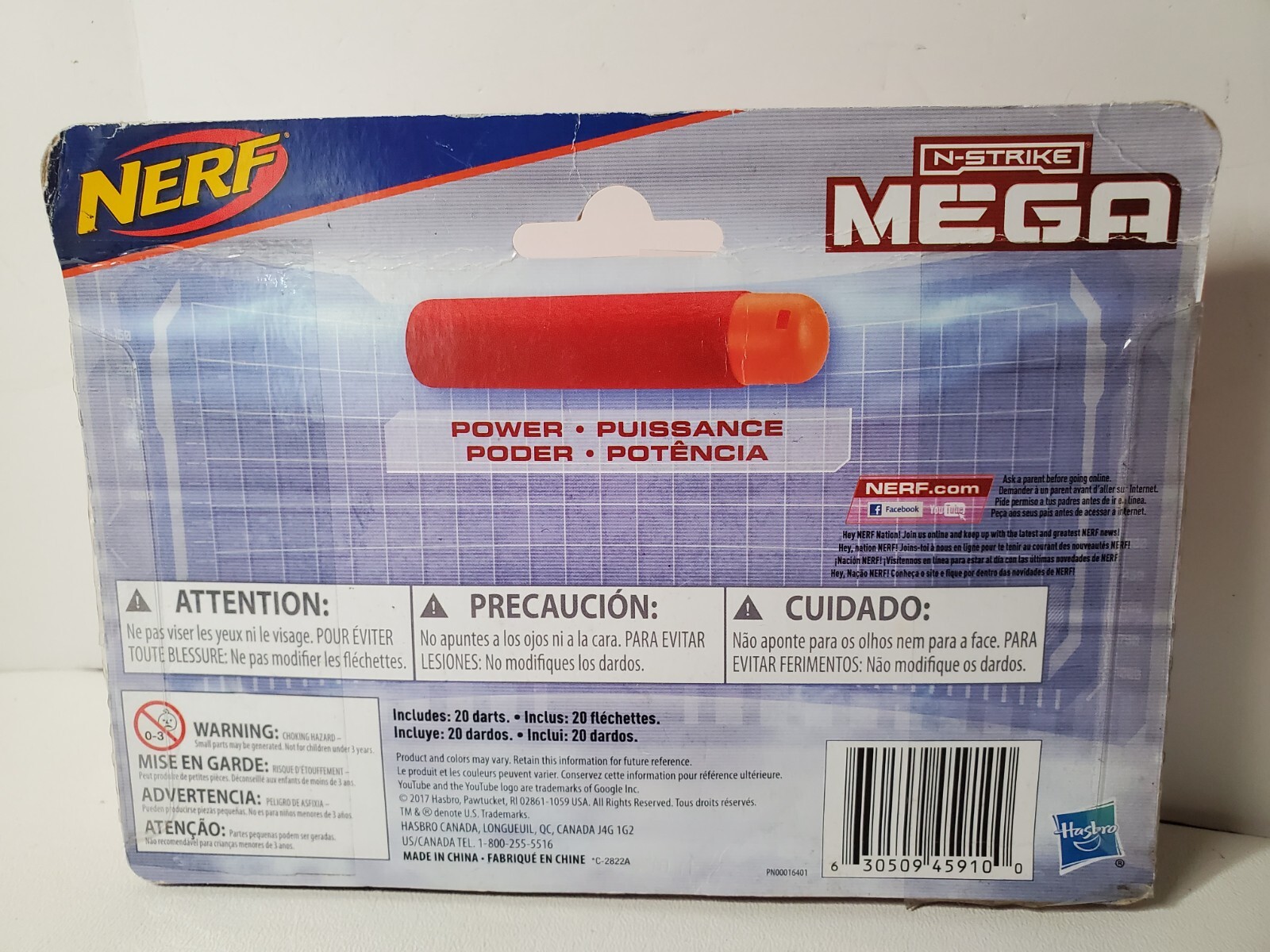 Hasbro Nerf N-STRIKE Mega 20x Refill New Sealed