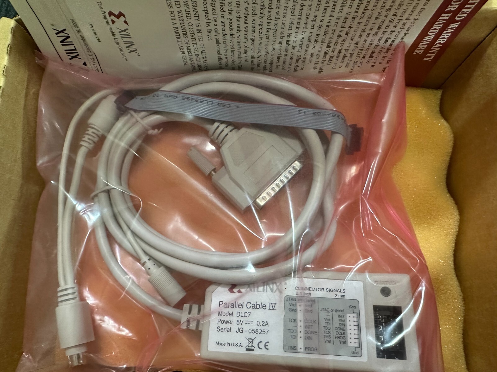 HW-PC4 XILINX DEV PROGRAMMING CABLE, FPGA PLD Programming Cable
