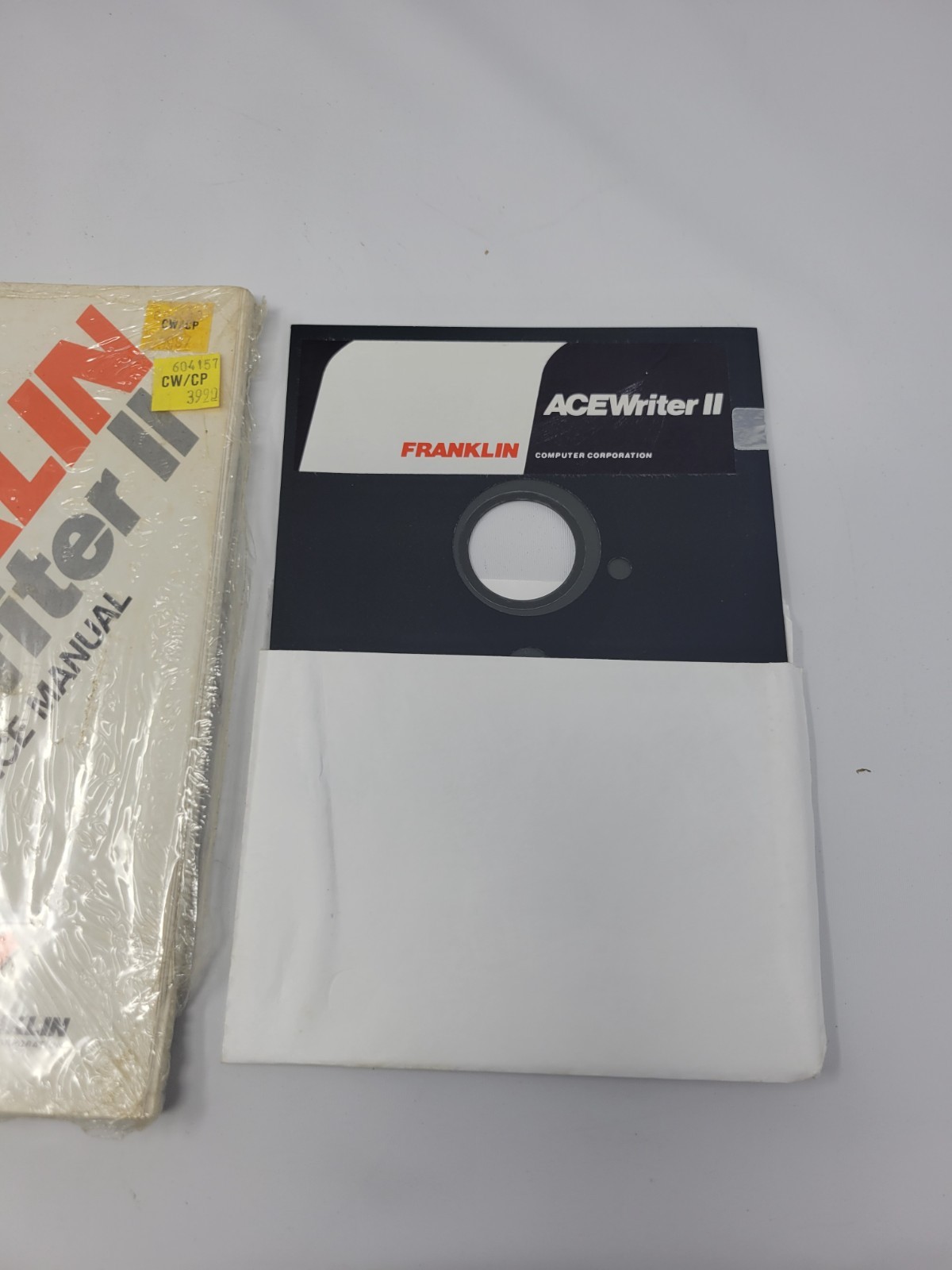 Franklin ACEWriter II Reference Manual Apple II - New & Sealed With Floppy