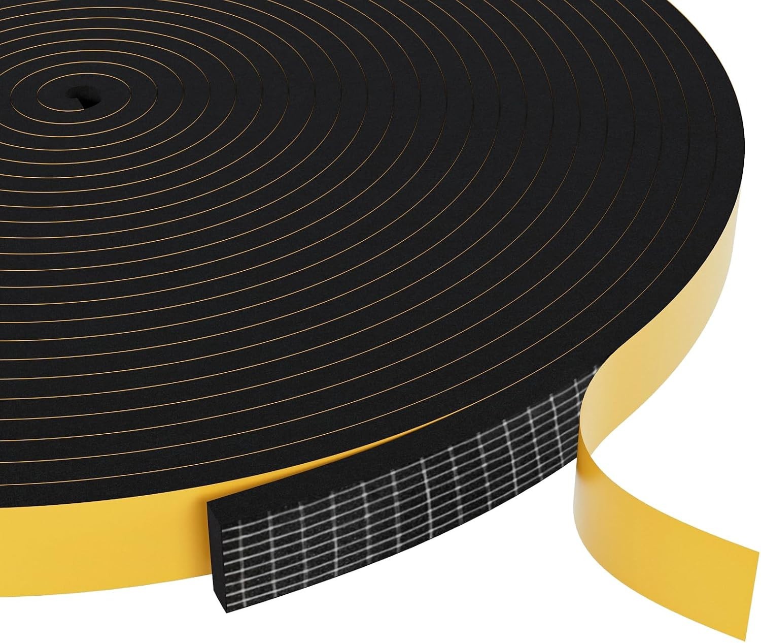 Weather Stripping Door Seal 32.8Ft Black Foam Tape Insulation Sliding & Front US